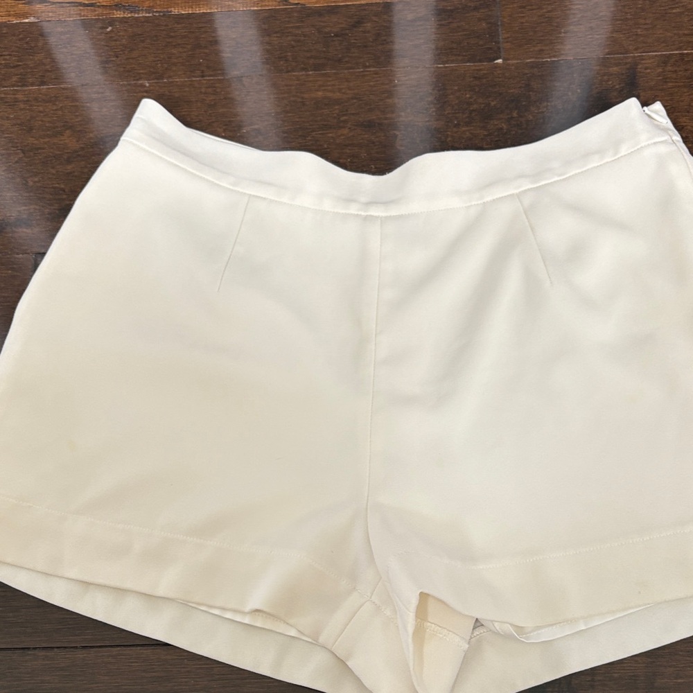 Aqua Cream High Waist Women's Shorts